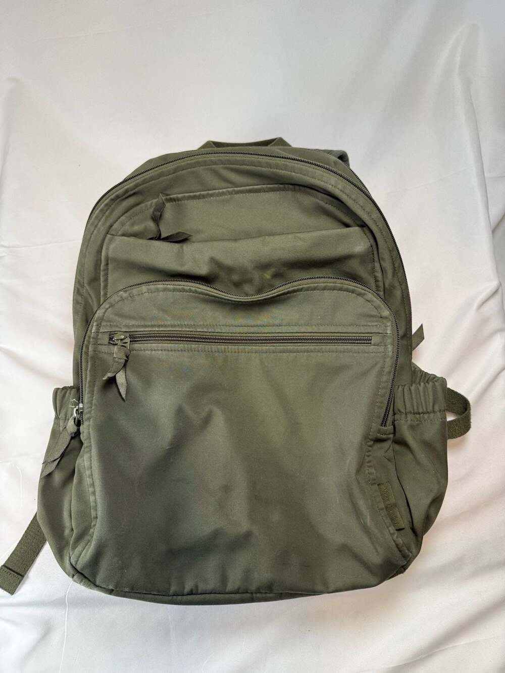 Vera Bradley Nylon Large Bancroft Backpack in Olive